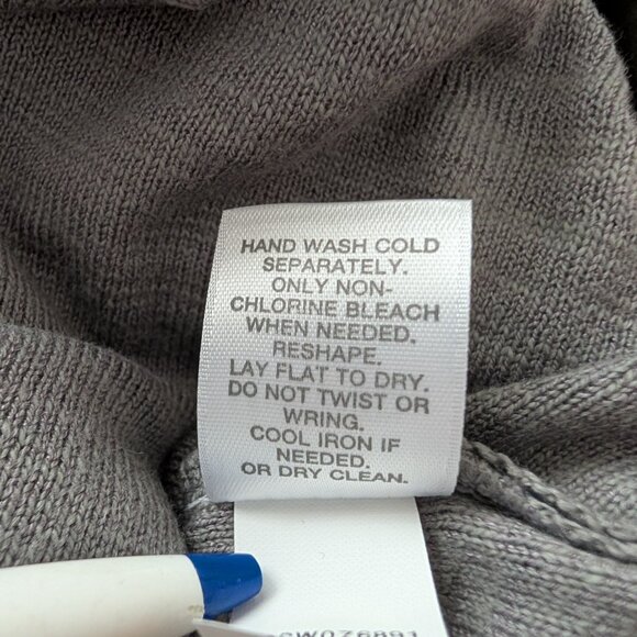 J. Jill Womens XL Gray Floral Long Sleeves Wool Blend Pullover Sweater NWT - Picture 8 of 9